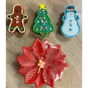 Vintage Mini Christmas Candles Candle Set Of 4 Yankee Candle Russ Berrie